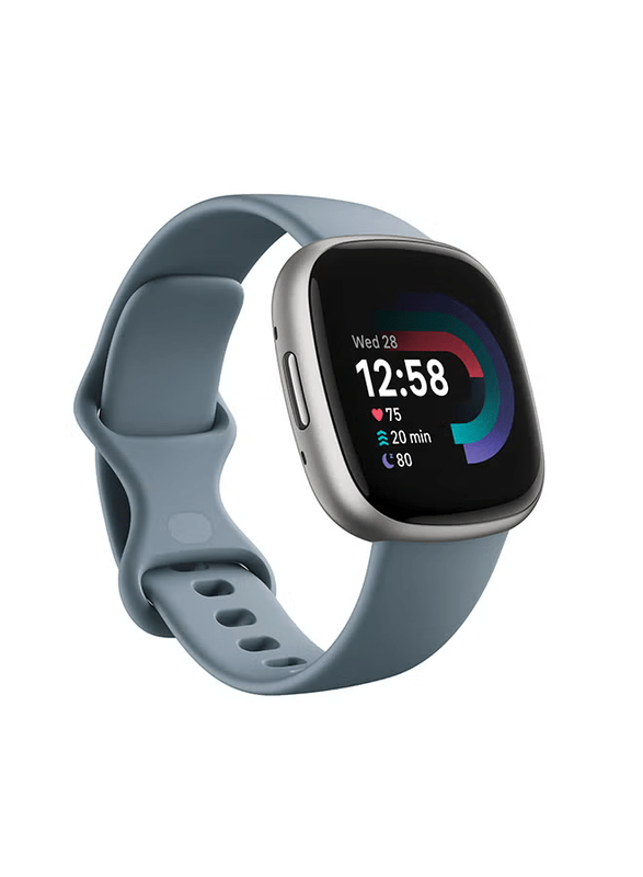 Fitbit Versa 4, Health & Fitness Smartwatch with Built-in GPS and Up To 6+ Days Battery Life, 6-months Premium Membership Included,  compatible with Android and iOS Waterfall Blue