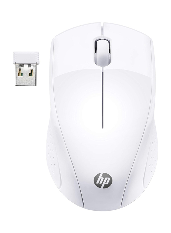 HP 220 Ergonomic Wireless Optical Mouse, White