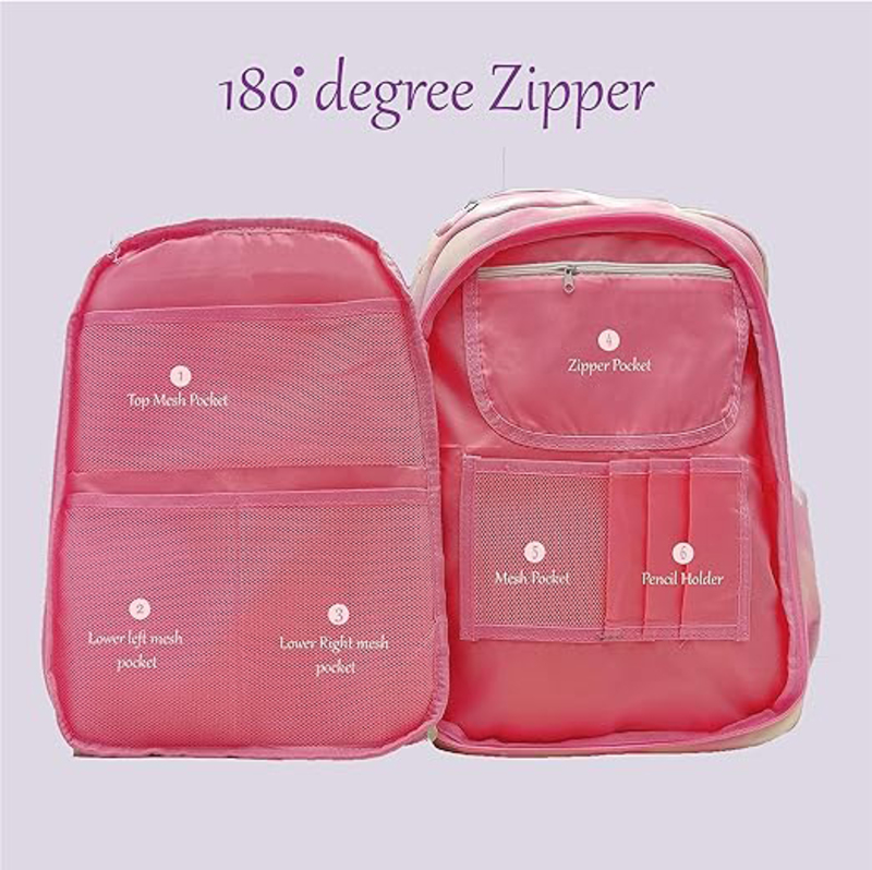 Cute & Comfortable Elementary School Bag for Girls, Purple