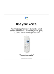 Google Chromecast with TV HD Remote, White