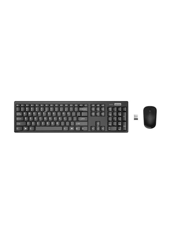 

Lenovo GX30L66303 100 Wireless English Keyboard Combo Set, Black