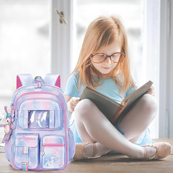 Cute & Comfortable Elementary School Bag for Girls, Blue