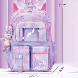 Cute & Comfortable Elementary School Bag for Girls, Purple