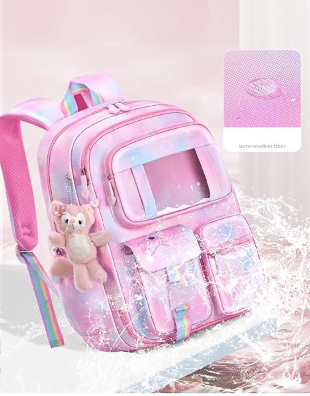 Cute & Comfortable Elementary School Bag for Girls, Pink