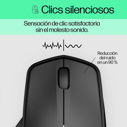 HP 280 Silent Wireless Optical Mouse, Black