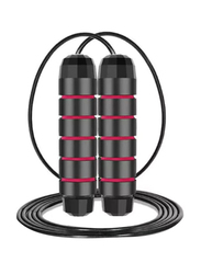 MMG Adjustable Speed Heavy Weighted Steel Wire Exercise Skipping Jump Rope, Black