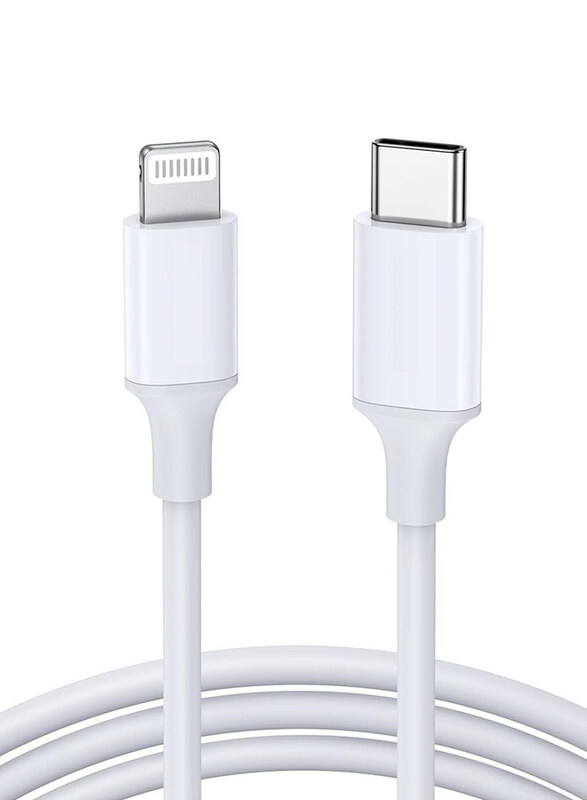 

MMG 1-Meter Fast Charging Lightning Charger Cable, USB Type-C to Lightning for Smartphones/Tablets, White