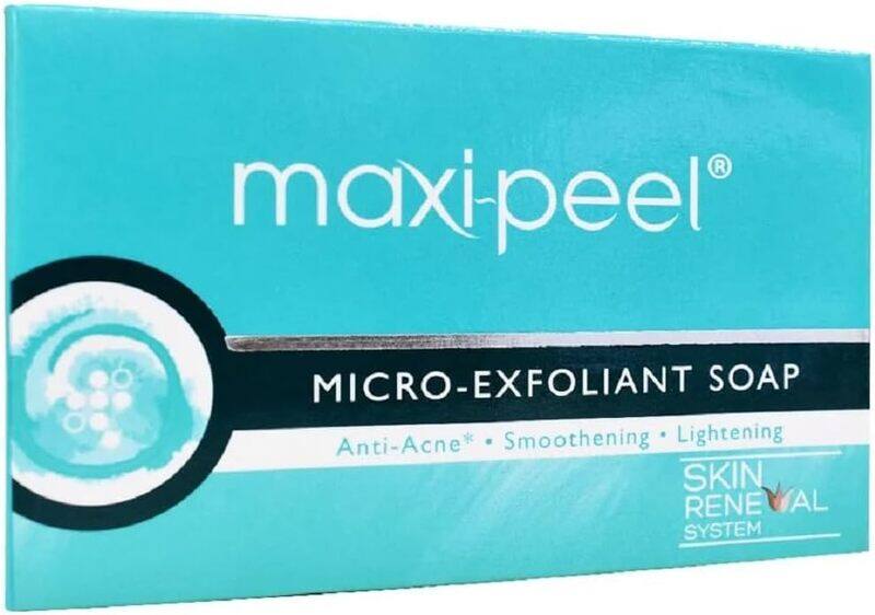 

Maxi-peel Maxi- Peel/Exfoliant Soap - Blemish removal- Smoothening - Whitening - Product of the Philippines