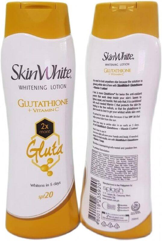 

Glutathione + Vitamin C Lotion 200ml With SPF 20 by skin white