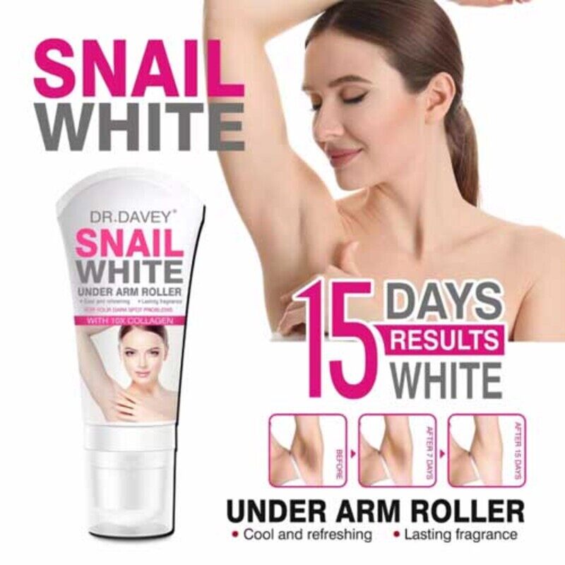 

DR. DAVEY SNAIL WHITE UNDER ARM ROLLER with 10x COLLAGEN Underarm Whitening Roll
