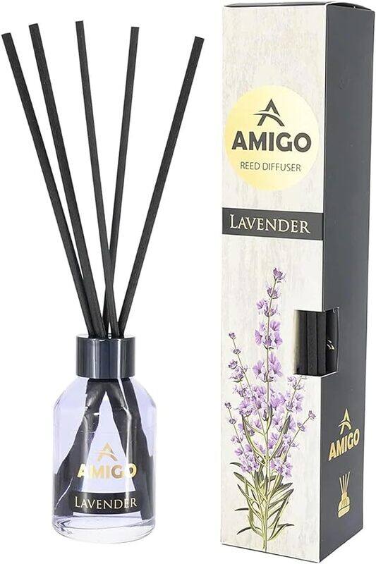 

Genric Amigo Lavender Reed Diffuser, 110ml Long Lasting Home Fragrance