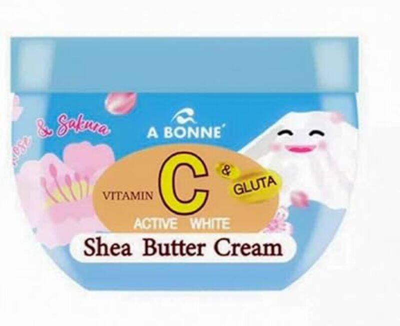 

A Bonne Vitamin C & Gluta Active White Shea Butter Cream , Skin Brightening & Moisturizing Cream for Radiant Glow, 200g