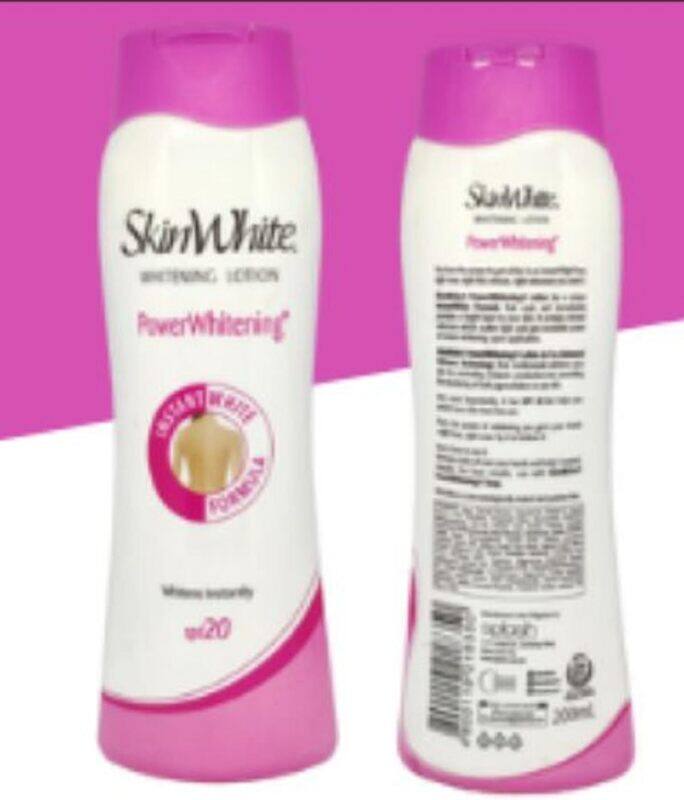 

Skin White 200ml SkinWhite PowerWhitening whitening Lotion, instant whitening formula 200ml with (SPF20)