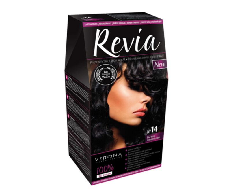 

REVIA Permanent 3D Hair Color No. 14, Blue Black