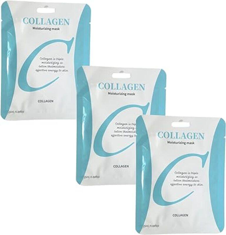 

Generic Collagen Moisturizing Facial Mask, Hydrating Formula, 25ml, 0.84 fl oz, pack of 3