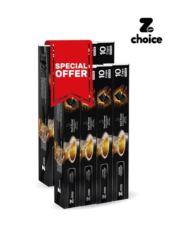 

Zchoice Coffee Capsules, Special Offer, Dark Roast 100% Arabica Pack of 80