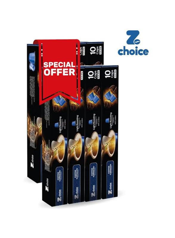 ZChoice Light Roasting 100% Arabica Coffee Capsules, Special Offer, 8 x 10 Capsules x 6g