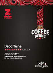 Zchoice Coffee Beans Decaffeine Intensity 8 Premium Quality 1000g