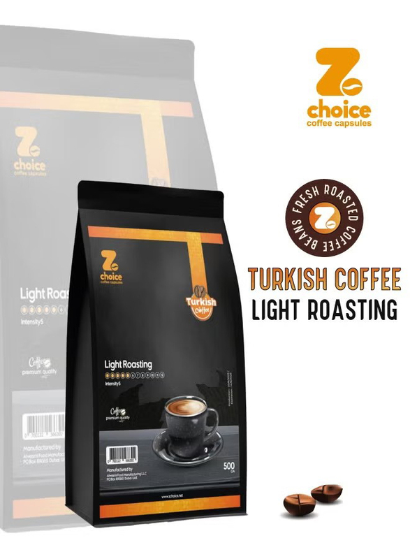 ZChoice Turkish Coffee Light Roast with Cardamom, 500g