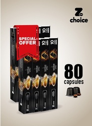 Zchoice Coffee Capsules, Special Offer, Dark Roast 100% Arabica Pack of 80