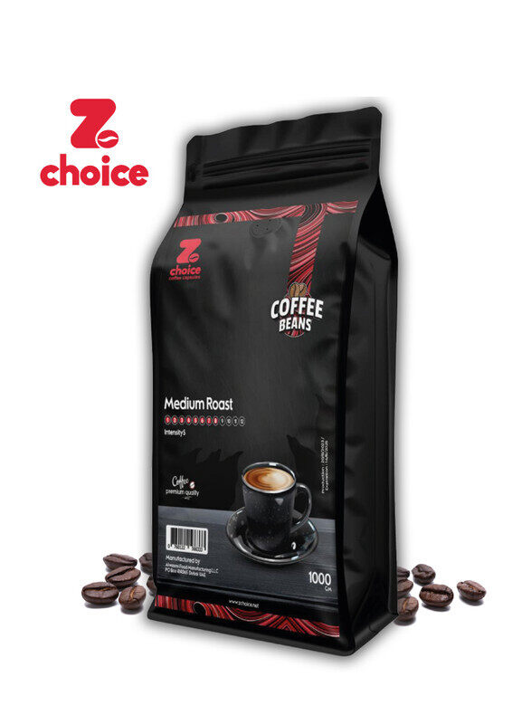 

Zchoice Coffee Beans Medium Roast Intensity 8 Premium Quality 1000g