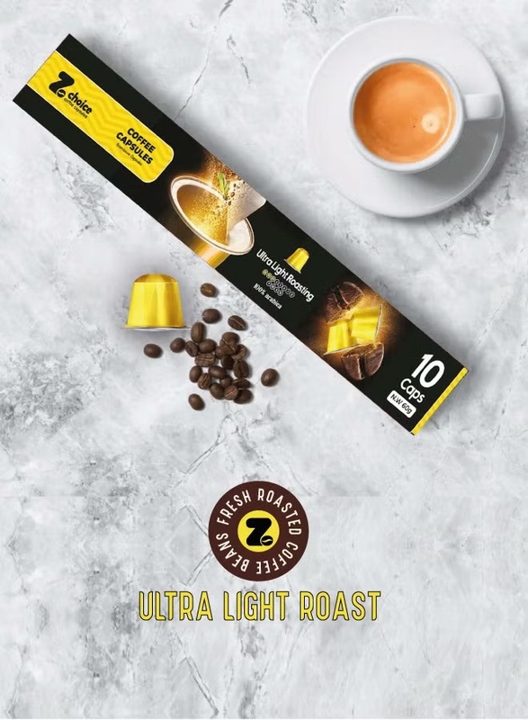 ZChoice Ultra Light Roast 100% Arabica Coffee Capsules, 10 Capsules x 6g