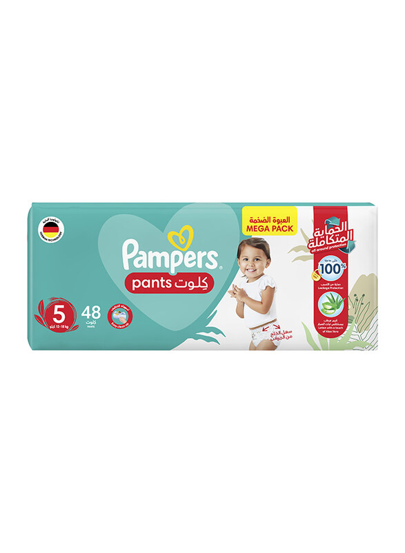 

Pampers Baby-Dry Diapers pants with Aloe Vera Lotion, Leakage Protection Size 5, 12-18kg, 48x3 144Count