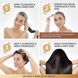 Hair Mask Karseell Collagen 16.9 OZ 500ml Deep Conditioner Coconut Oil Keratin Mask for Dry Damaged Hair Color Treated Hair 