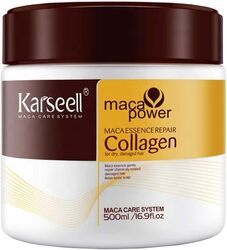 Hair Mask Karseell Collagen 16.9 OZ 500ml Deep Conditioner Coconut Oil Keratin Mask for Dry Damaged Hair Color Treated Hair 