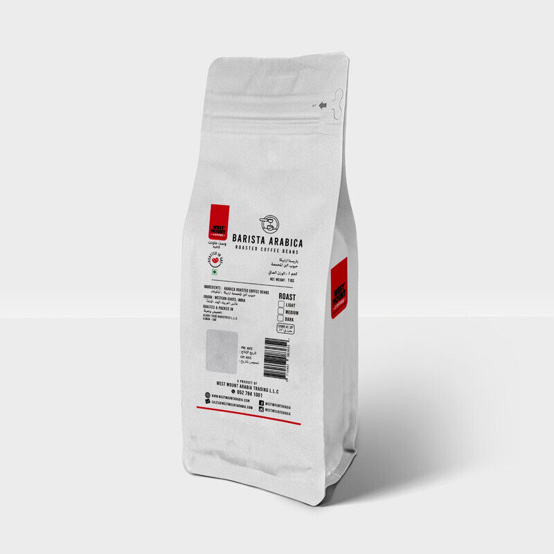 

West Mount ROASTED Arabica Coffee Beans 1KG NATURAL DRY PROCESSED