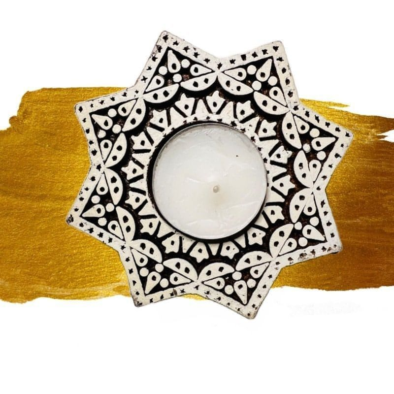 Star Shaped Tea Light Holder