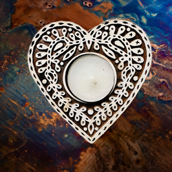 Heart Shaped Tea Light Holder