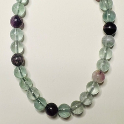 Petite Fluorite Stretch Bead Crystal Bracelet