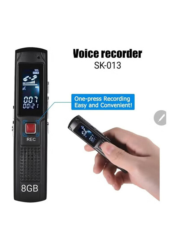 Digital Voice Recorder, Black