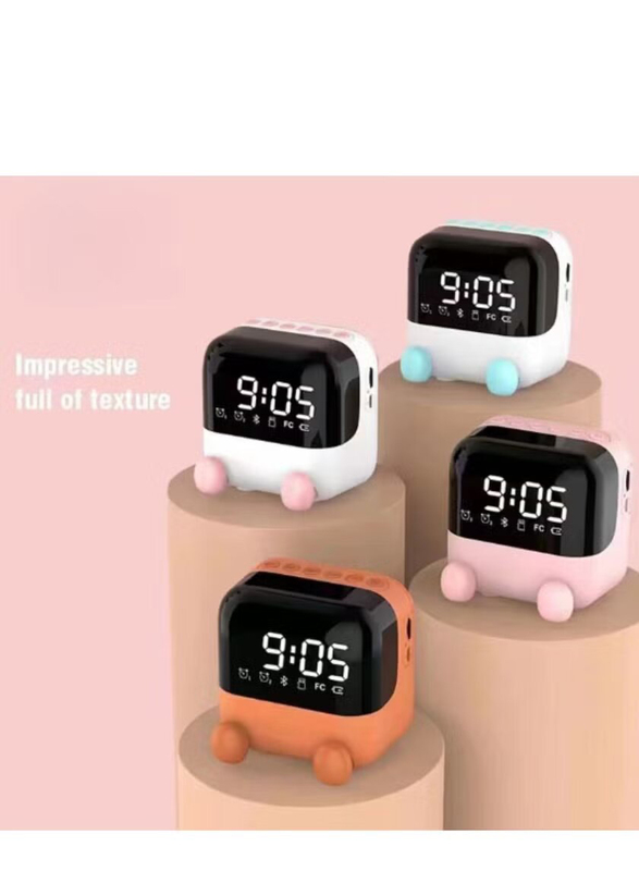 Portable Bluetooth Speaker with Clock Yesplus, Assorted Colours