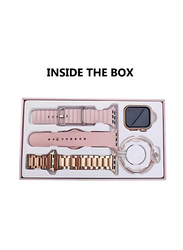 Haino Teko Germany G9 Mini Edition Ladies Smartwatch with Three Set Strap and Exotic Bracelet, Rose Gold/Gold