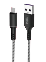 Vabi 1-Meter Charging Cable, USB A Male to Micro USB, 3 Pieces, Black
