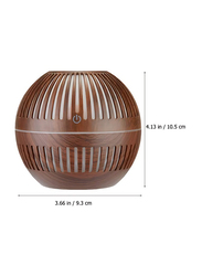 Ultrasonic Aroma Humidifier with Led Lights, Brown
