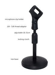 Microphone Mini Adjustable Stand, Black