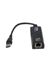 USB 3.0 Ethernet Adapter, Black