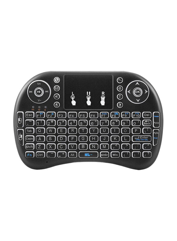 

Viboton I8 Wireless English RC-keyboard with Touchpad, Black