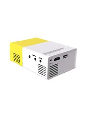 Phlght YG300 LCD Mini Projector, 1000 Lumens, Yellow/White