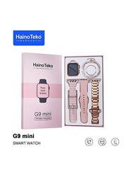 Haino Teko Germany G9 Mini Edition Ladies Smartwatch with Three Set Strap and Exotic Bracelet, Rose Gold/Gold