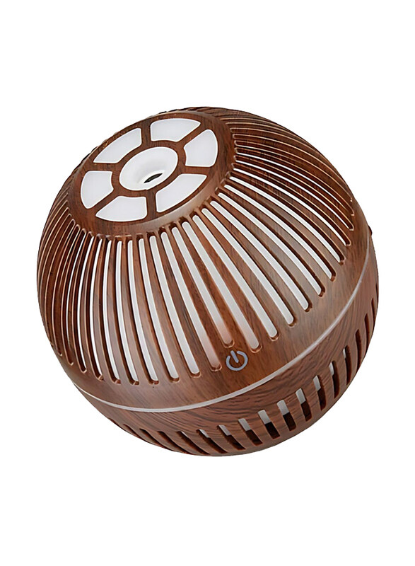 

Generic Ultrasonic Aroma Humidifier with Led Lights, Brown