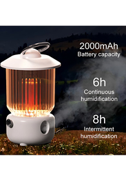 Portable Air Humidifier Wireless Aroma Diffuser, White/Clear