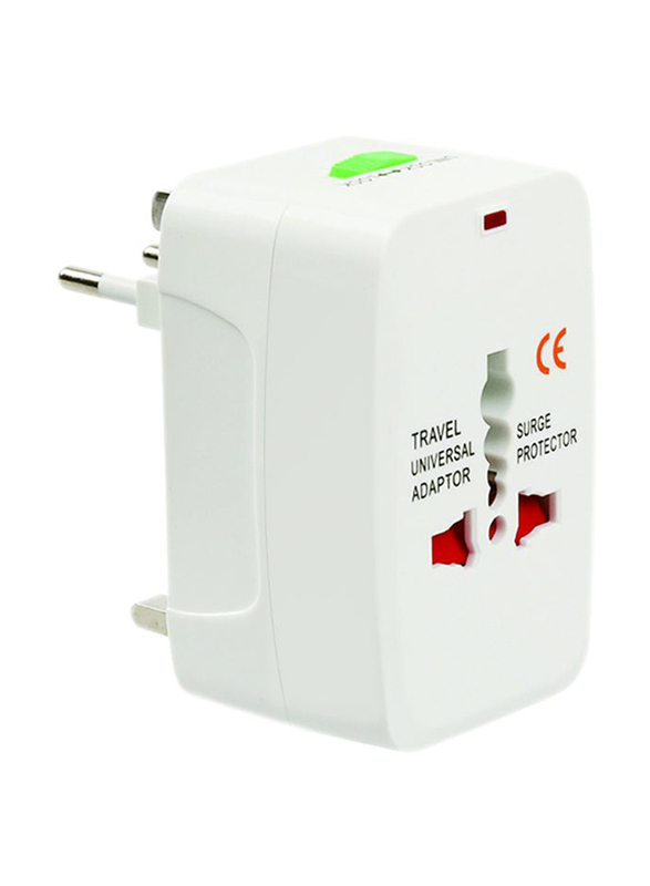 All-In-One International Adapter Plug, White