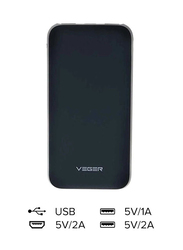 Veger 25000mAh Power Bank with Micro-USB Input, Black