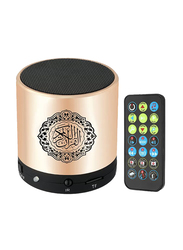 Quran Portable Bluetooth Speaker with Remote, Gold