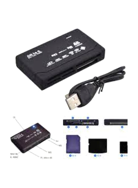 Card Reader All In One for Laptop and Computer, Black