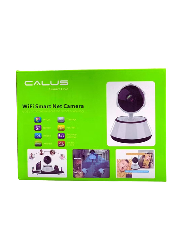 Calus HD Wi-Fi Smart Net Camera with Motion Detection, Q6X, White